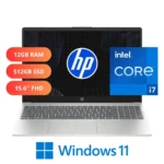 HP Core i7-1255U 12GB RAM 512GB SSD 15.6" FHD Windows 11 Natural Silver
