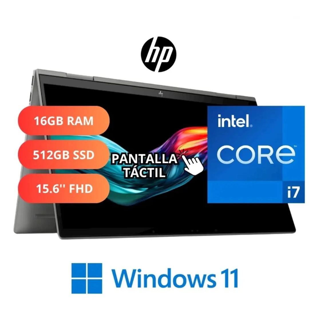HP-ENVY360_62621_UNET HP Envy x360 i7-1355U 16GB 512GB SSD 15.6" Full HD Táctil Windows 11 - Imagen 1