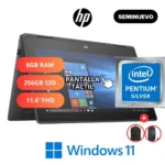 HP ProBook x360 11 G5 EE Pentium N530 8GB 256SSD Touch W11 Pro + Mochila y Mouse