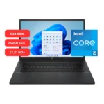 HP Core i5-1334U 8GB 256GB SSD 17.3”(1600X900) WINDOWS11 Jet Black
